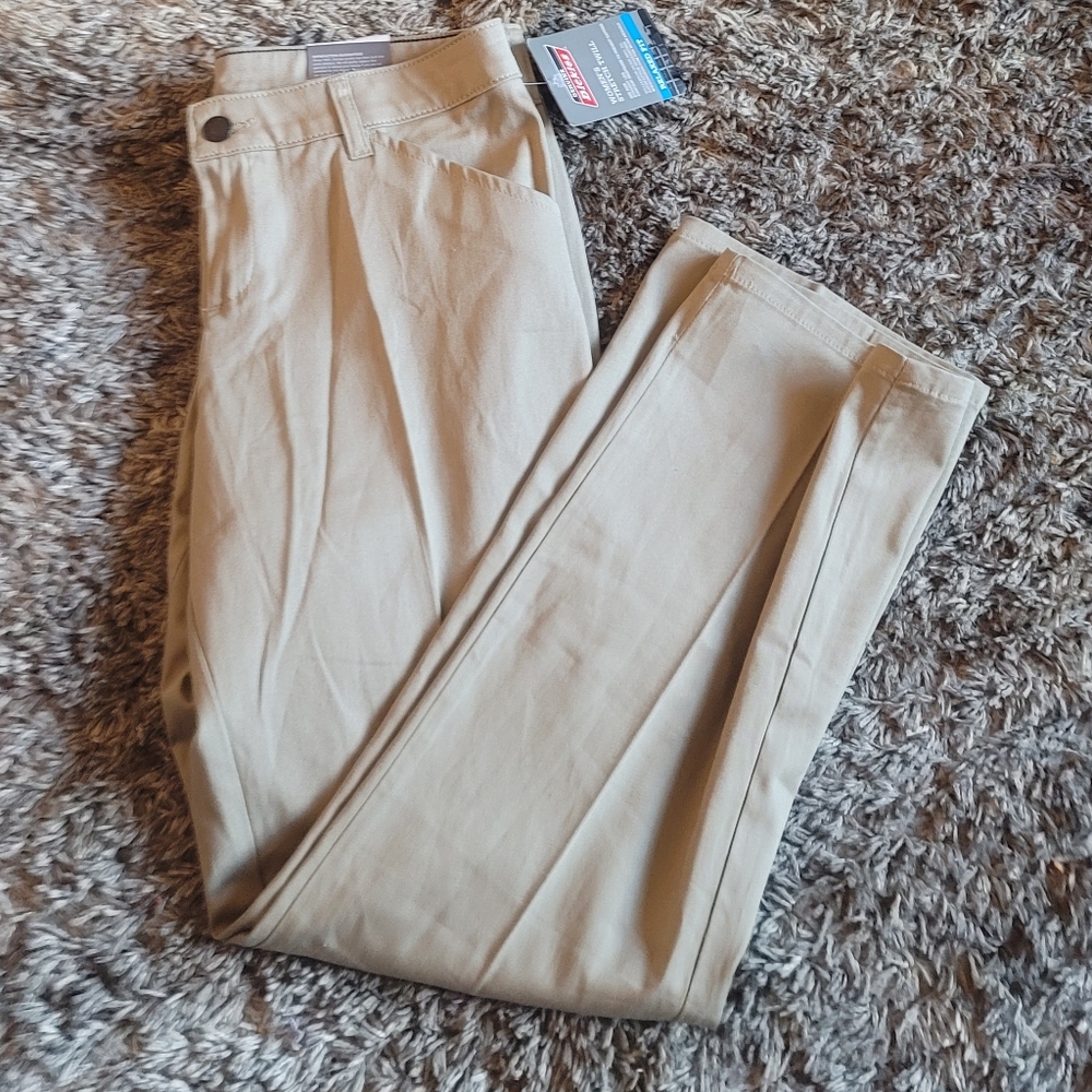 NWT! Dickies Desert Sand Khaki Stretch Twill Mid Rise Straight Leg Pant … - Picture 10 of 11